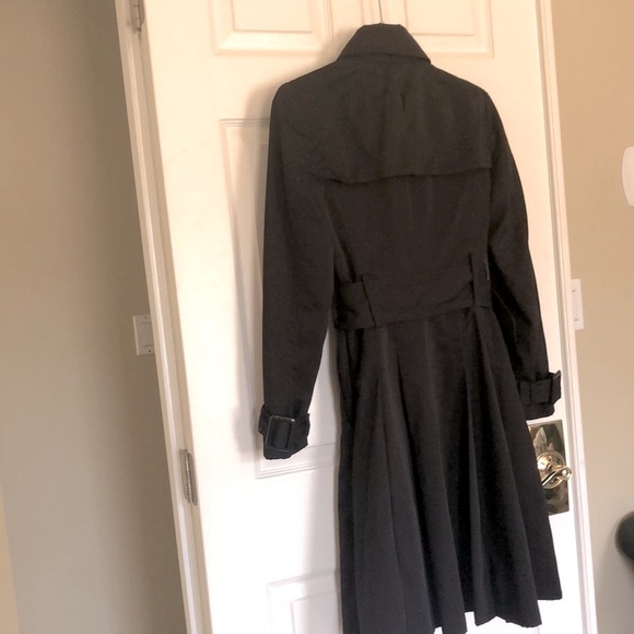 ZARA Basic Brown Double Breasted Trench Raincoat Size M - Picture 11 of 16